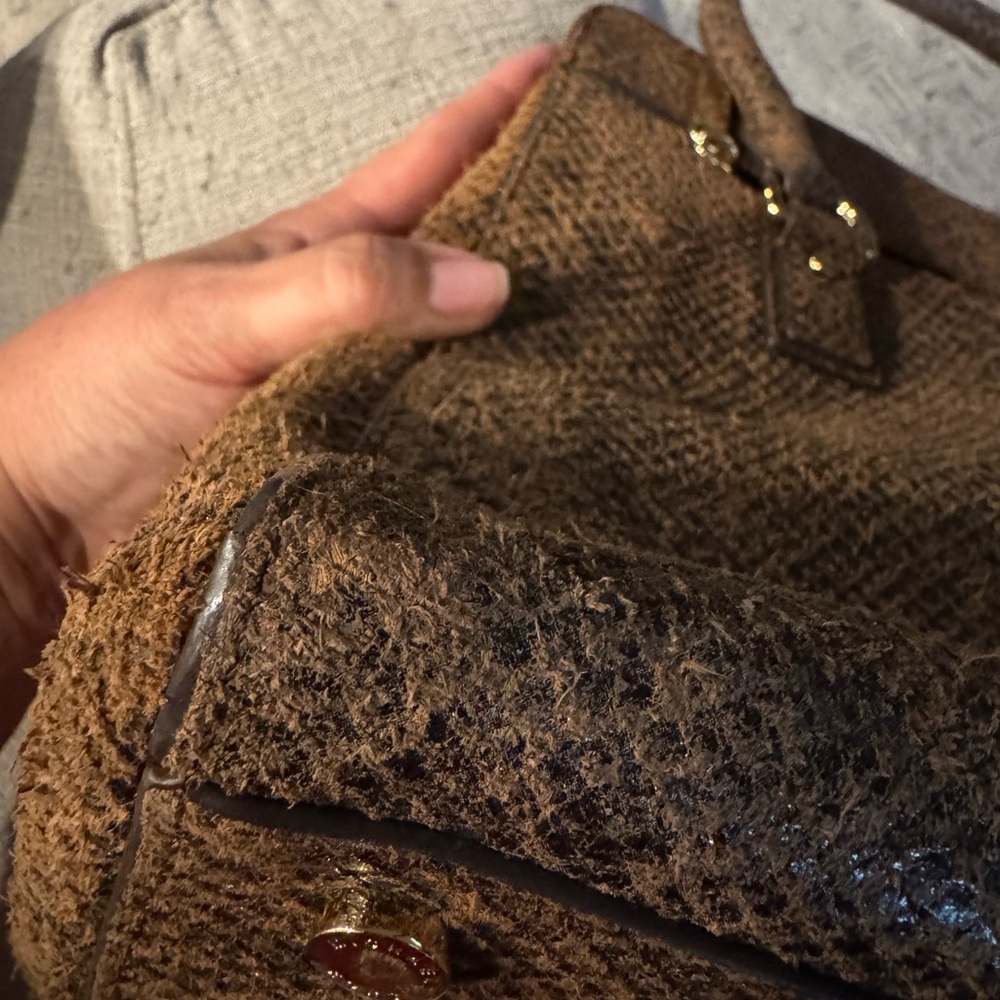 Michael Kors Python Snakeskin Leather Satchel - Picture 14 of 16
